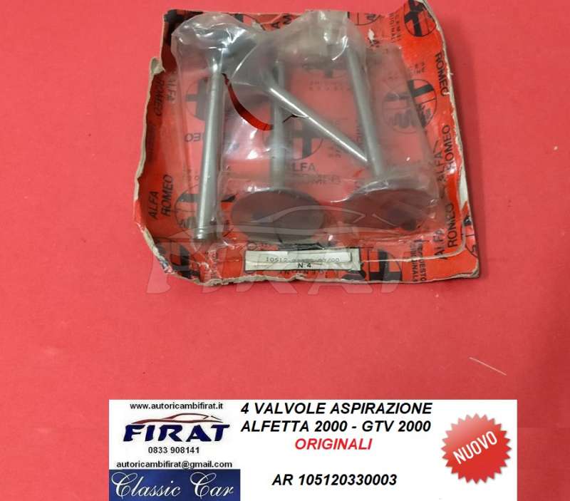 VALVOLE ASPIRAZIONE ALFETTA 2000 - GTV 2000 (105120330003)